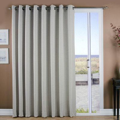 Ricardo Trading Grasscloth Grommet Patio Thermal Blackout Within Patio Grommet Top Single Curtain Panels (View 10 of 25)