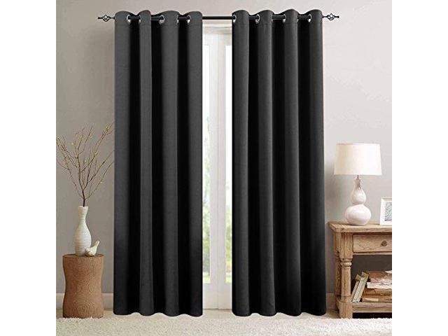 Room Darkening Curtain 63 Inches Long For Living Room Moderate Blackout  Window Curtain Panel For Bedroom Triple Weave Drape Grommet Top52 W X 63 L1 Pertaining To Grommet Room Darkening Curtain Panels (View 13 of 25)