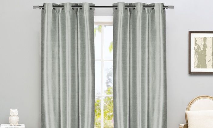 Room Darkening Curtain Pair | Groupon Goods For Thermal Insulated Blackout Curtain Pairs (View 13 of 25)