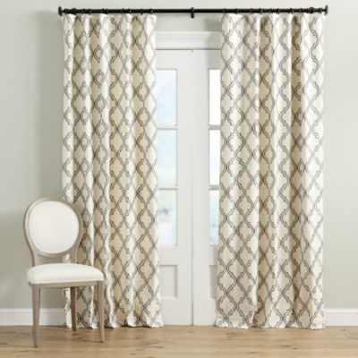 Rosselli Embroidered Drapery Panel | Nest | Drapery Panels With Regard To Primebeau Geometric Pattern Blackout Curtain Pairs (View 1 of 25)