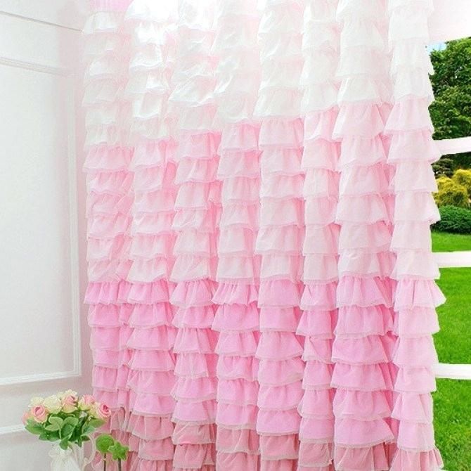 Ruffle Curtain White Curtains 108 – Seraphicco Inside Sheer Voile Waterfall Ruffled Tier Single Curtain Panels (View 19 of 25)