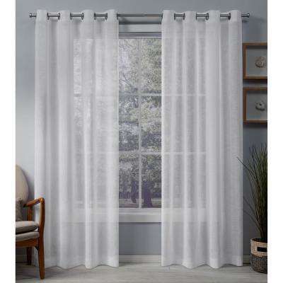 Set – Sheer Curtains – Curtains & Drapes – The Home Depot Inside Catarina Layered Curtain Panel Pairs With Grommet Top (View 8 of 25)