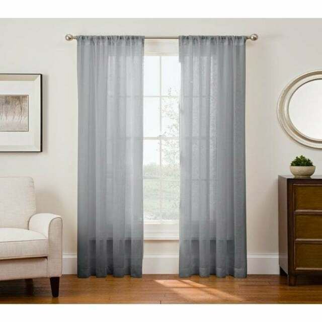 Sharper Image Sonoma Sheer Curtain Panel With Keyes Blackout Single Curtain Panels (View 3 of 25)