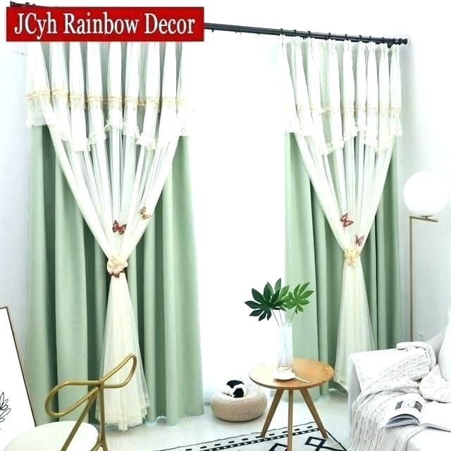 Sheer Curtains With Tassels Pertaining To Tassels Applique Sheer Rod Pocket Top Curtain Panel Pairs (View 25 of 25)