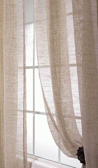 Sheer Linen Curtains,i Would Love Something Like This In My Pertaining To Montpellier Striped Linen Sheer Curtains (View 6 of 25)