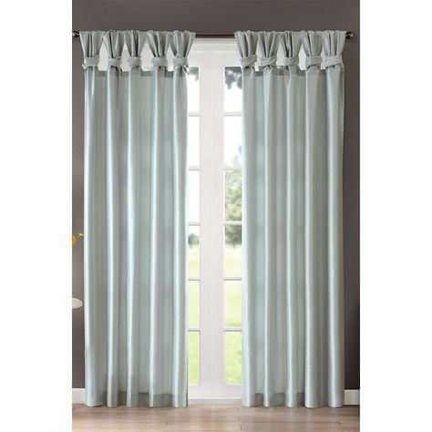 Sheer Twist Tab Curtain Panel | Curtains & Drapes | Tab Regarding Twisted Tab Lined Single Curtain Panels (View 5 of 25)