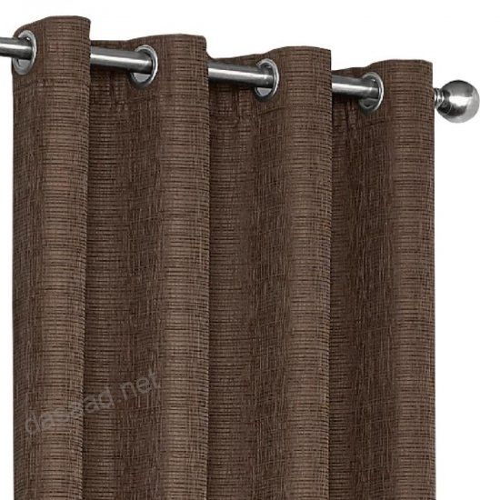 Shop Eclipse Trevi 108 In Chocolate Polyester Grommet Inside Eclipse Trevi Blackout Grommet Window Curtain Panels (View 8 of 25)