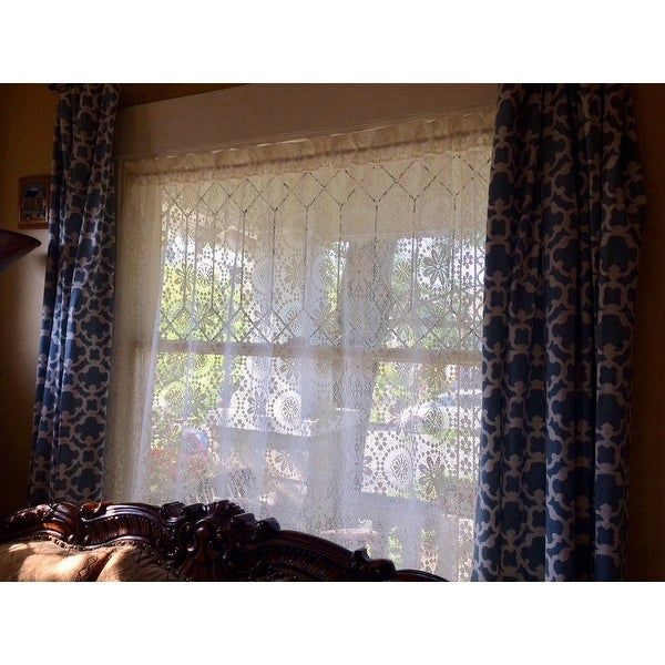 Shop Luxurious Old World Style Lace Window Curtain Panel In Luxurious Old World Style Lace Window Curtain Panels (View 1 of 25)