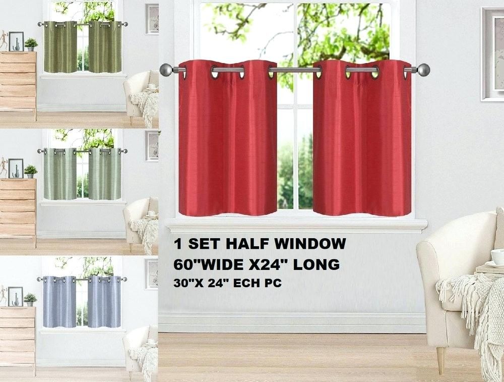 Short Grommet Curtain Panels – Waterstewards Pertaining To Ultimate Blackout Short Length Grommet Panels (View 13 of 25)