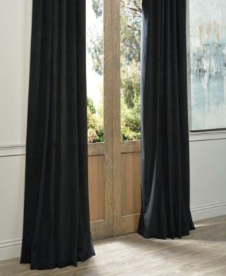 Signature Blackout Velvet 50 X 120 Curtain Panel | Products Throughout Signature Blackout Velvet Curtains (View 11 of 25)