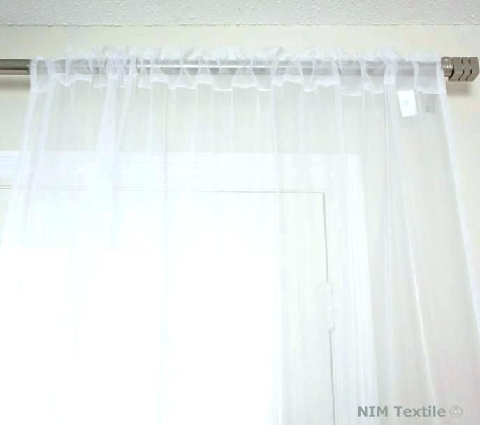 Signature Double Layered Off White Sheer Curtain Curtains Inside Signature White Double Layer Sheer Curtain Panels (View 22 of 25)