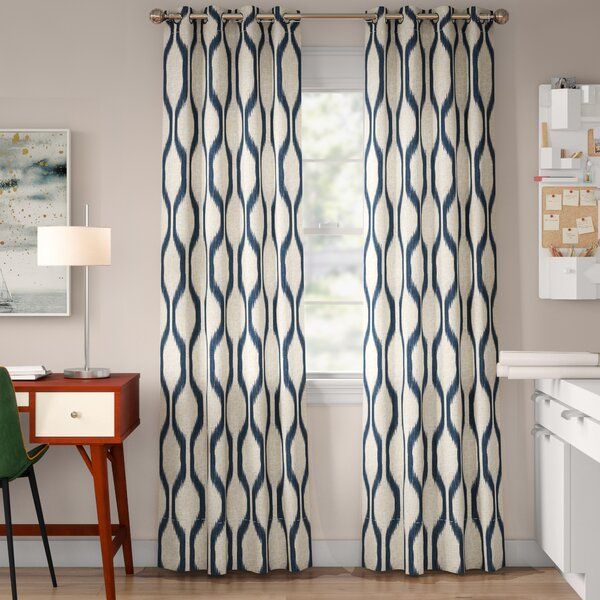 Slate Curtains | Wayfair With Cyrus Thermal Blackout Back Tab Curtain Panels (View 18 of 25)