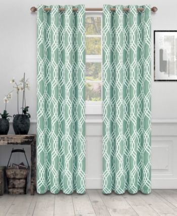 Soft Quality Woven, Ribbon Collection Blackout Thermal With Superior Leaves Insulated Thermal Blackout Grommet Curtain Panel Pairs (View 8 of 25)