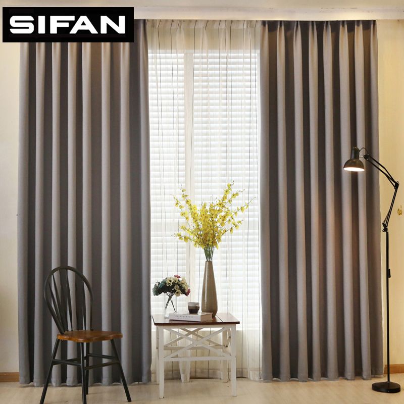 Solid Color Faux Linen Blackout Curtains For Living Room Modern Curtains  For Bedroom Window Curtains Kitchen Curtains Blinds With Faux Linen Blackout Curtains (View 16 of 25)