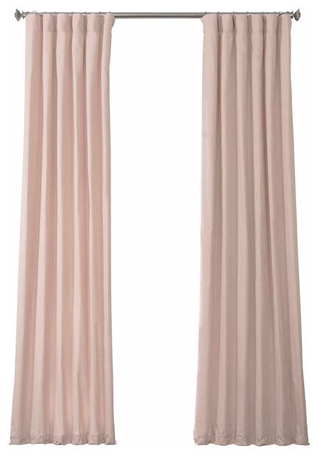 Solid Cotton Curtain Single Panel, Lullaby Pink, 50"x96" For Solid Cotton Curtain Panels (View 17 of 25)