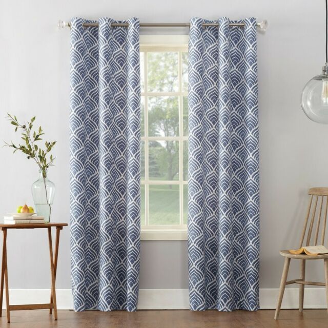 Sun Zero 50750 Grommet Curtain – Blue, 40"x84" In Cooper Textured Thermal Insulated Grommet Curtain Panels (View 1 of 25)