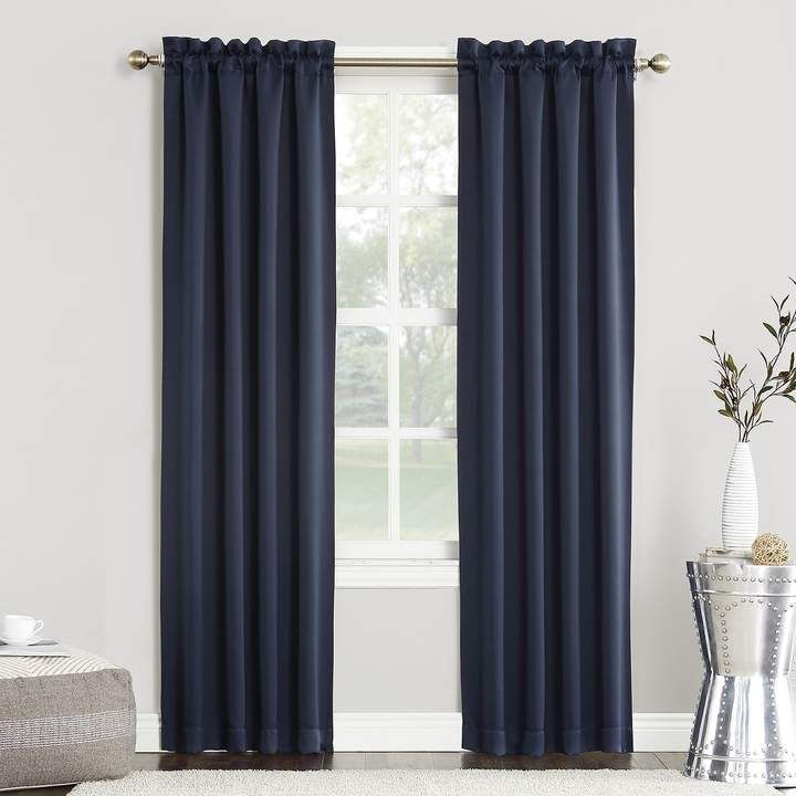 Sun Zero Blackout 1 Panel Ludlow Window Curtain | Products Inside Copper Grove Speedwell Grommet Window Curtain Panels (View 14 of 25)