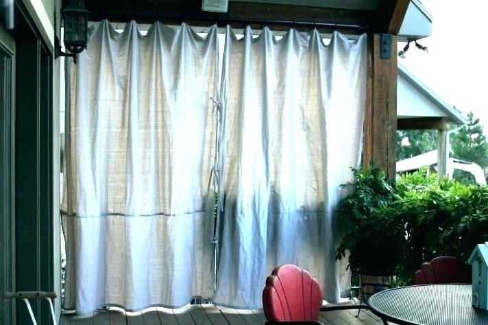 Tab Top Outdoor Curtains Canvas Brick Outdoor Curtain With Intended For Matine Indoor/outdoor Curtain Panels (View 19 of 25)