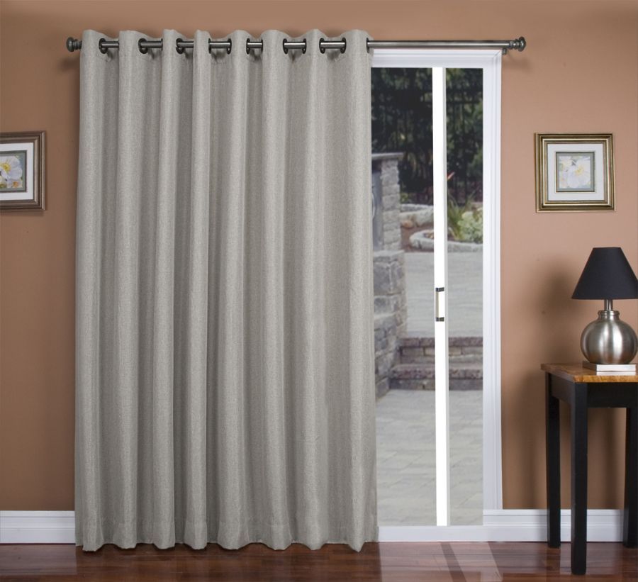 Tacoma Double Blackout Grommet Top Curtain Panel – Stone Intended For Tacoma Double Blackout Grommet Curtain Panels (View 6 of 25)