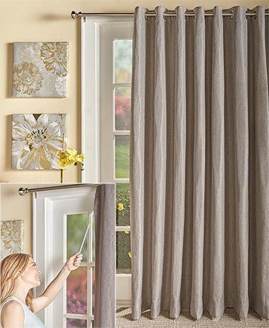 Tacoma Double Blackout Patio Curtain | Ltd Commodities Pertaining To Tacoma Double Blackout Grommet Curtain Panels (View 7 of 25)