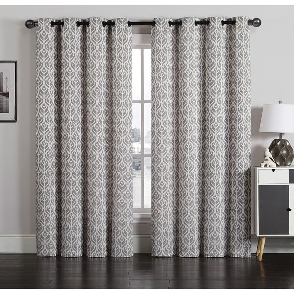 Tanya 6 Grommet Jacquard Window Curtain Panel Pair Regarding The Curated Nomad Duane Jacquard Grommet Top Curtain Panel Pairs (View 5 of 25)