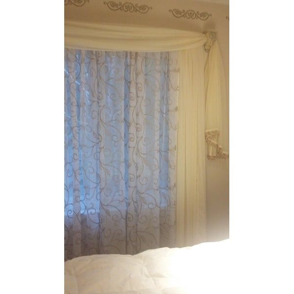 Top Product Reviews For Amrapur Overseas Leaf Swirl With Overseas Leaf Swirl Embroidered Curtain Panel Pairs (View 7 of 25)