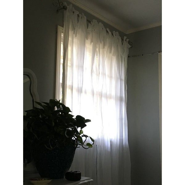 Top Product Reviews For Elrene Jolie Tie Top Curtain Panel Within Elrene Jolie Tie Top Curtain Panels (View 1 of 25)