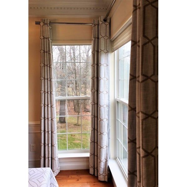 Top Product Reviews For Kaiden Geometric Room Darkening In Kaiden Geometric Room Darkening Window Curtains (View 4 of 25)