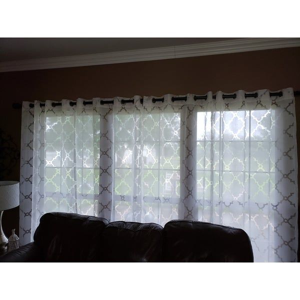 Top Product Reviews For Madison Park Laya Fretwork Burnout Within Laya Fretwork Burnout Sheer Curtain Panels (View 5 of 25)
