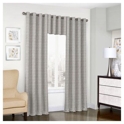 Trevi Thermalined Curtain Panel Gray (52"x108") – Eclipse With Regard To Eclipse Trevi Blackout Grommet Window Curtain Panels (View 3 of 25)