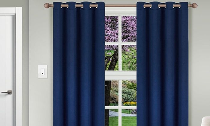 Up To 47% Off On Insulated Curtain Panel Pair | Groupon Goods Pertaining To Solid Insulated Thermal Blackout Curtain Panel Pairs (View 4 of 25)