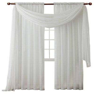 Victoria Classics Infinity Sheer Window Panel – 55'' X 84'' White With Regard To Infinity Sheer Rod Pocket Curtain Panels (View 14 of 25)