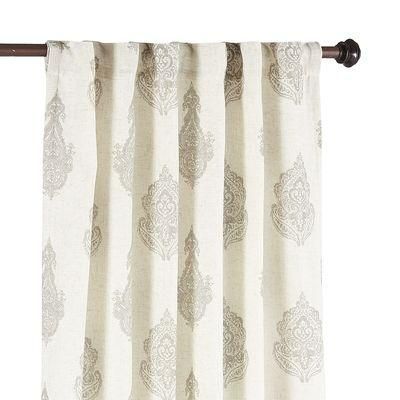 White Paisley Curtains – Home Ideas Regarding Lambrequin Boho Paisley Cotton Curtain Panels (View 9 of 25)