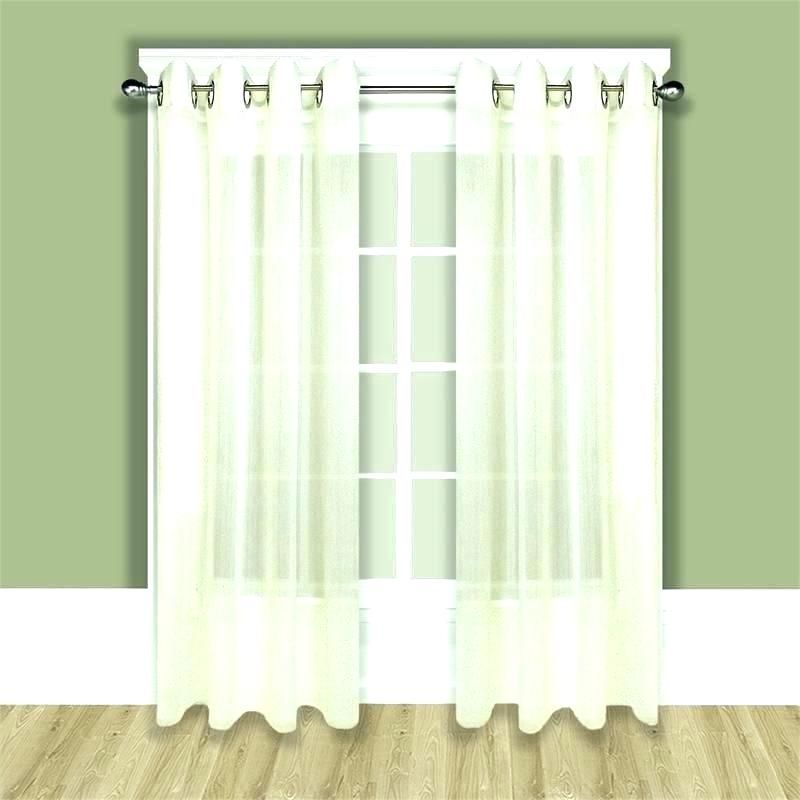 Wide Curtain Panels Sliding Glass Door Double Window Intended For Signature Extrawide Double Layer Sheer Curtain Panels (View 25 of 25)