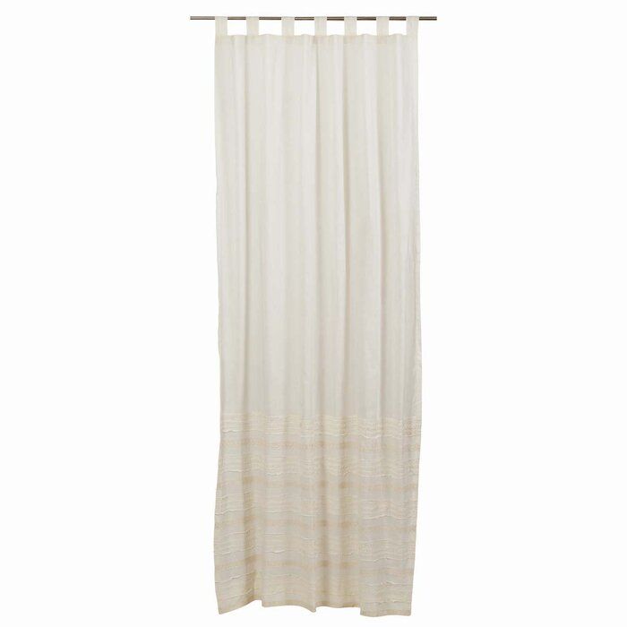 Willandra Solid Sheer Tab Top Single Curtain Panel With Tab Top Sheer Single Curtain Panels (View 9 of 25)