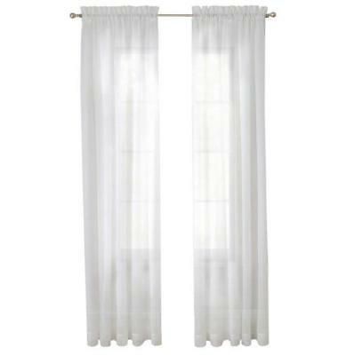 * Window Pairs To Go Victoria Voile Curtains Panel Pair Sheer White  118"x84" New | Ebay With Pairs To Go Victoria Voile Curtain Panel Pairs (View 3 of 25)