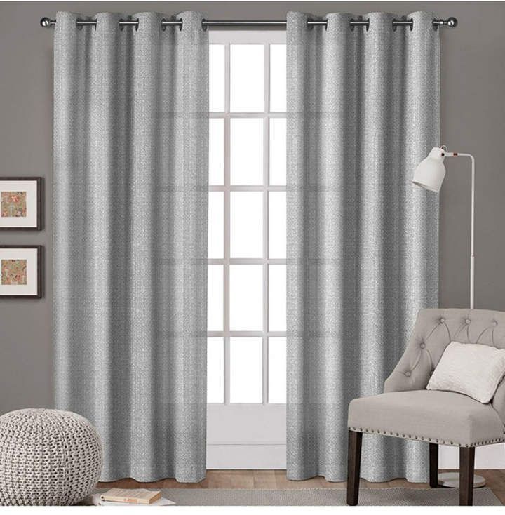 Winfield Metallic Sheen Basketweave Grommet Top Curtain With Regard To Twig Insulated Blackout Curtain Panel Pairs With Grommet Top (View 4 of 25)