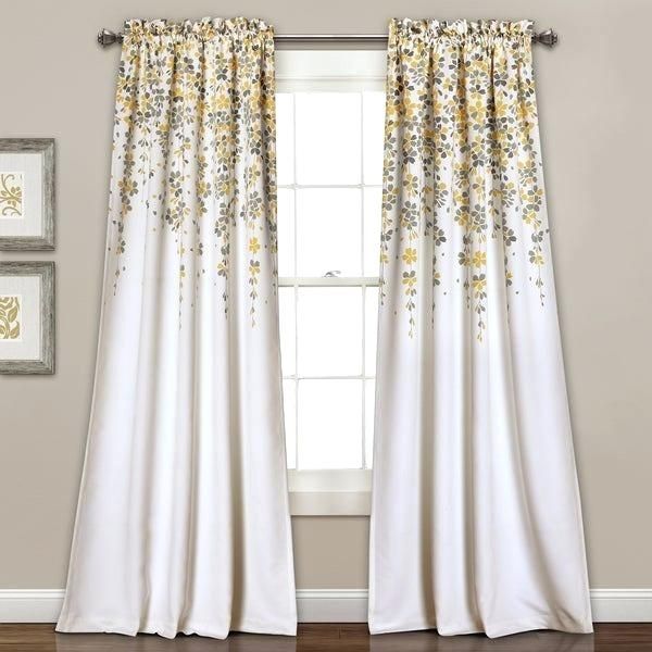 Yellow Floral Curtains – Muddypuddleclub (View 15 of 25)