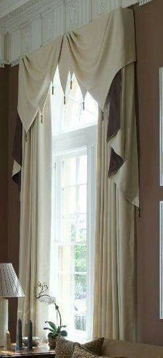 13 Best Window Treatments Images In 2019 | Window Treatments For Navy Vertical Ruffled Waterfall Valance And Curtain Tiers (Photo 23 of 25)