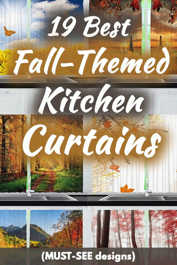 19 Best Fall Themed Kitchen Curtains (Must See Designs With Regard To Classic Kitchen Curtain Sets (View 21 of 25)