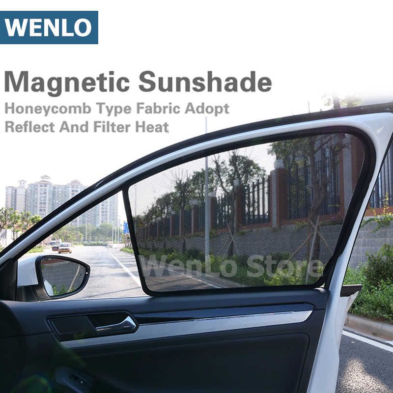 4 Pcs Magnetic Car Side Window Sunshades Curtain Visor With Regard To La Vida Window Curtains (View 17 of 25)