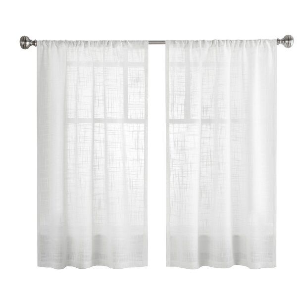 Bathroom Window Curtains Short | Wayfair Throughout Country Style Curtain Parts With White Daisy Lace Accent (View 15 of 25)
