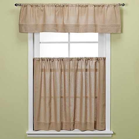 Bbb Maison Kitchen Window Curtain Tiers In Linen | Window Inside Pintuck Kitchen Window Tiers (View 2 of 25)