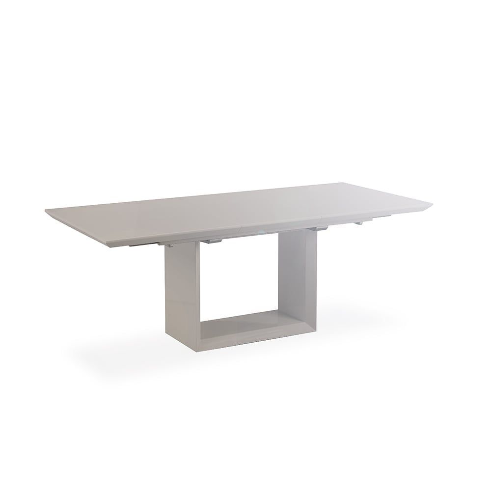 Bergen Grey Extending Dining Table Intended For Newest Black Wash Banks Extending Dining Tables (View 21 of 25)