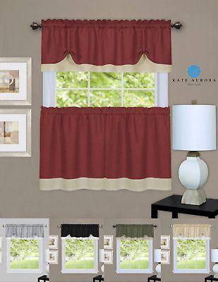 Better Homes & Gardens Fresh Brewed Tier Set Or Valance Throughout Pintuck Kitchen Window Tiers (View 5 of 25)