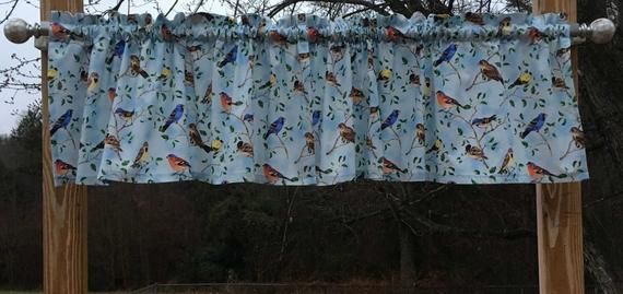 Bird Valance Scenic Song Birds On Tree Valance Branches Blue Sky Bird  Custom Sewn Curtain Valance New T4/37 Throughout Tree Branch Valance And Tiers Sets (View 12 of 25)