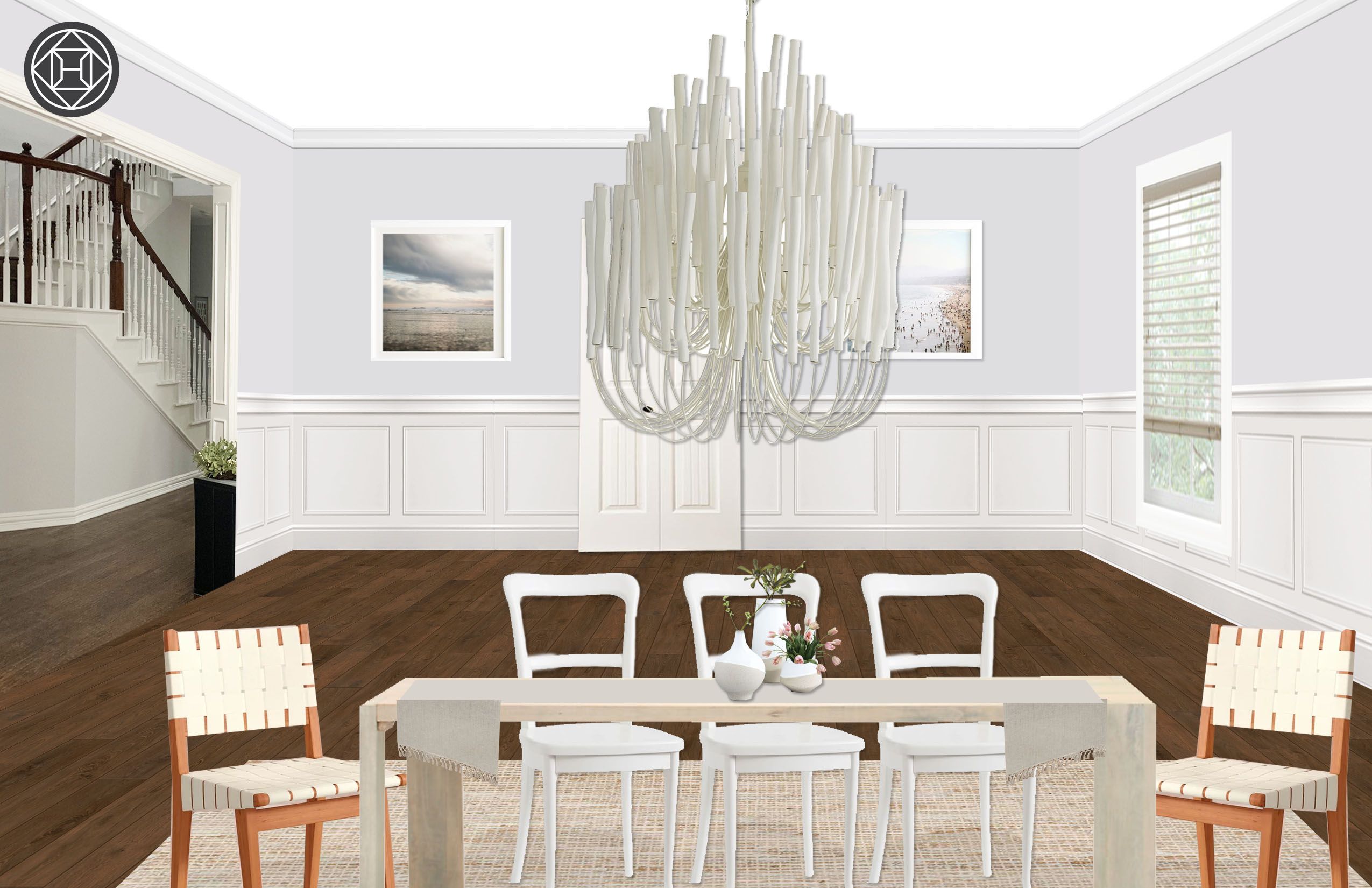 Bohemian, Coastal Dining Room Designhavenly Interior Regarding Most Popular Seadrift Toscana Dining Tables (View 19 of 25)