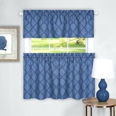 Curtain And Valance Set In Grey Window Curtain Tier And Valance Sets (View 8 of 25)