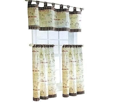Curtain And Valance Set Within Scroll Leaf 3 Piece Curtain Tier And Valance Sets (View 4 of 25)