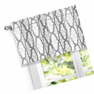 Driftaway Mason Geometric Trellis Pattern Window Curtain Valance, Rod  Pocket, | Ebay Intended For Trellis Pattern Window Valances (View 1 of 25)
